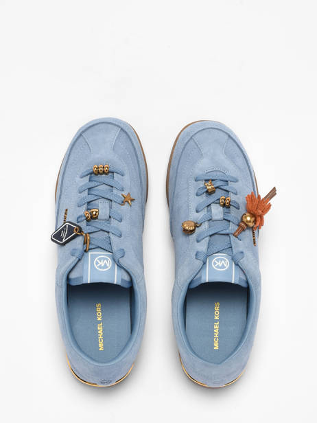 Sneakers Uit Leder Michael kors Blauw women OFS2S264 ander zicht 3